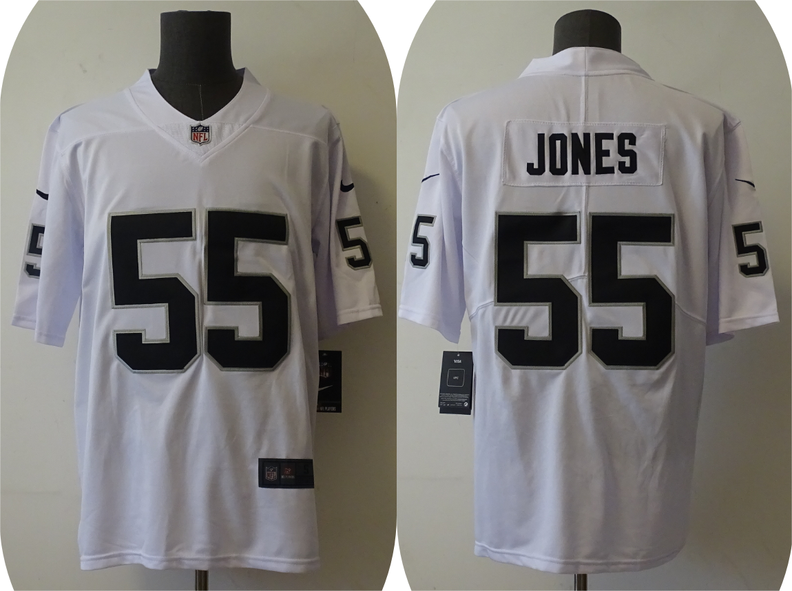Men's Las Vegas Raiders Chandler Jones #55 White Jersey